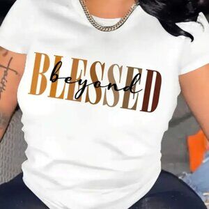 Blessed Women's Casual Short Sleeve T-Shirt